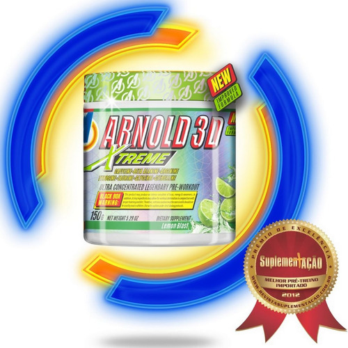 Pre Treino Arnold 3D Xtreme 150g Arnold Nutrition - Limão