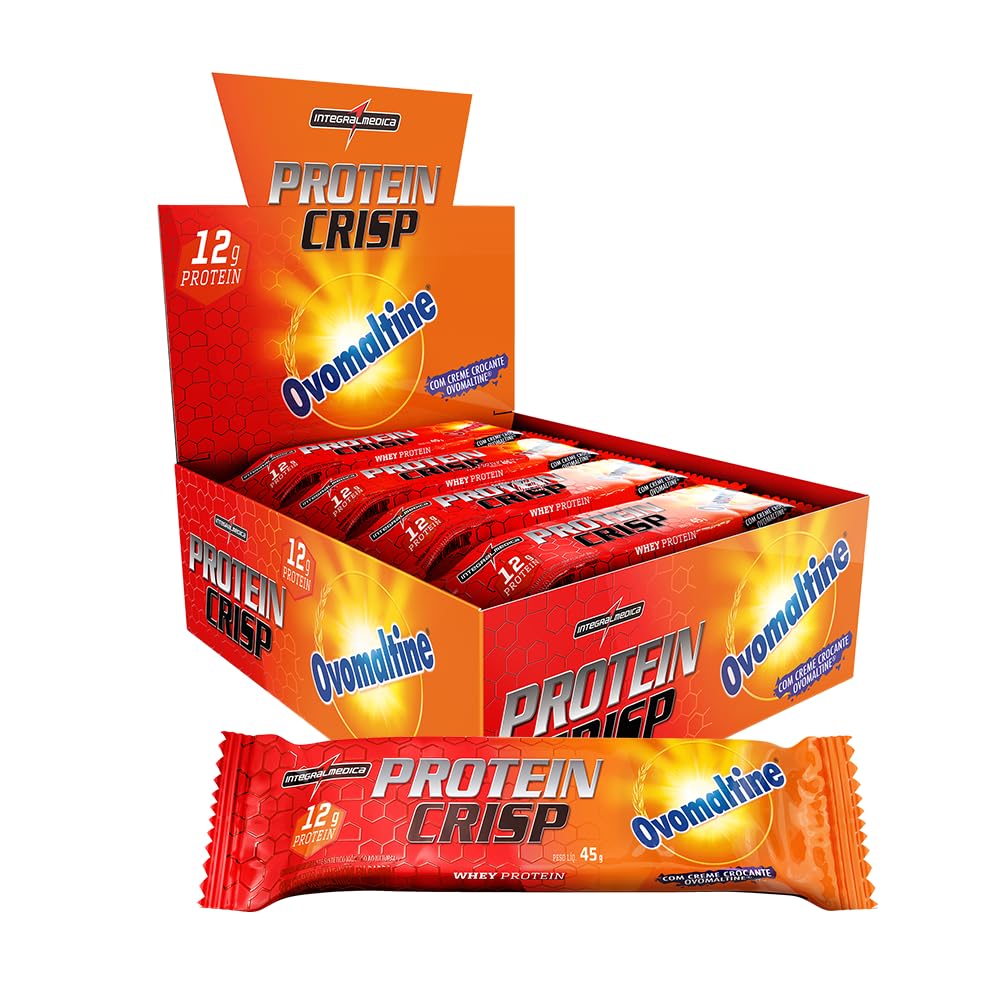 Crisp Bar 45g Display com 12un Integralmedica - Ovomaltine