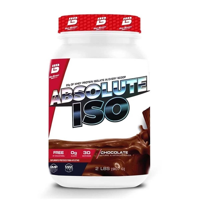 Absolute Iso Whey Pote 907g Bio Sport - Chocolate