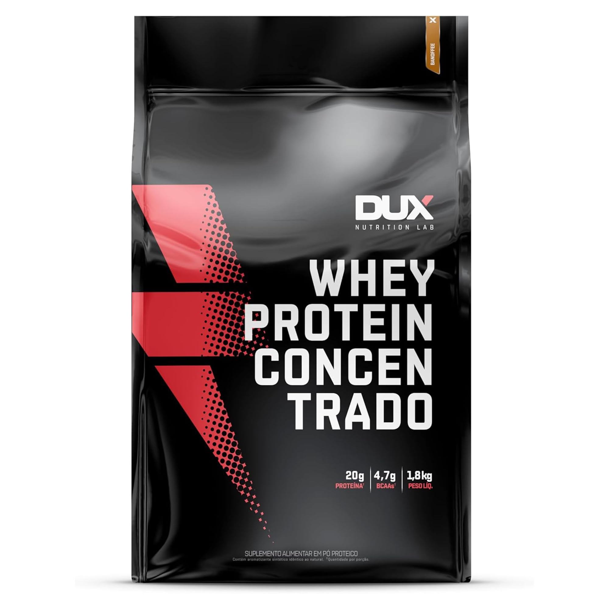 Whey Protein Concentrado Refil 1,8 Kg Dux Nutrition - Banana