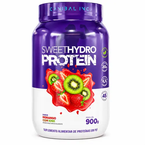 Sweet Hydro Pote 900g Canibal - Morango Com Kiwi