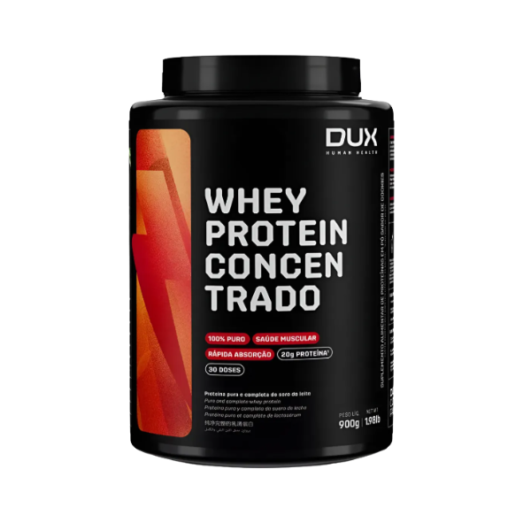 Whey Protein Concentrado 900g Dux Nutrition - Baunilha