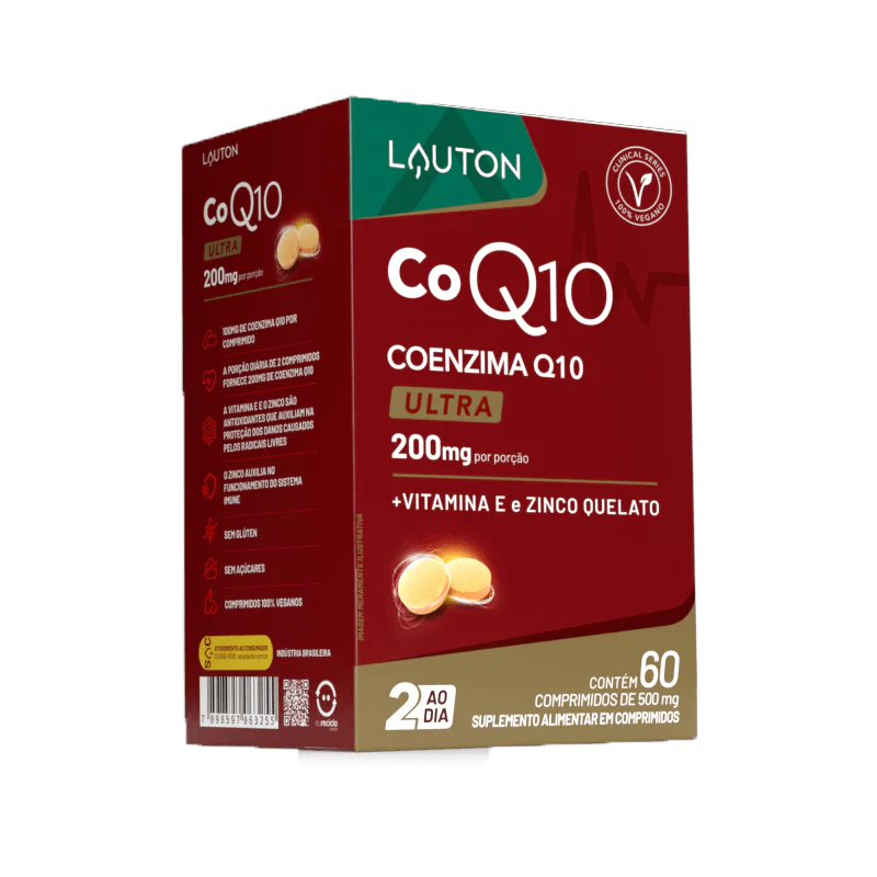 Coenzima Q10 200mg 60 Comprimidos Clinical Series Lauton Nutrition