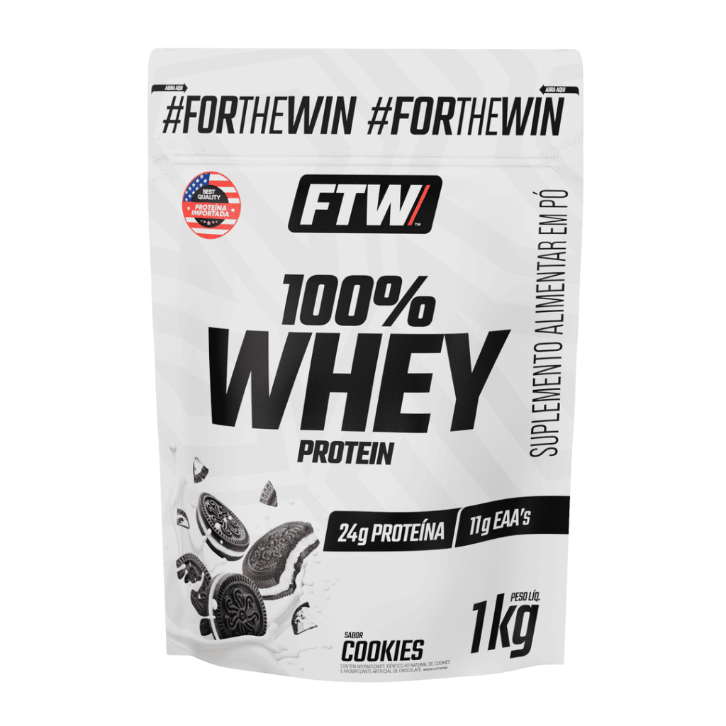 100% Whey Protein Refil 1Kg FTW - Cookies