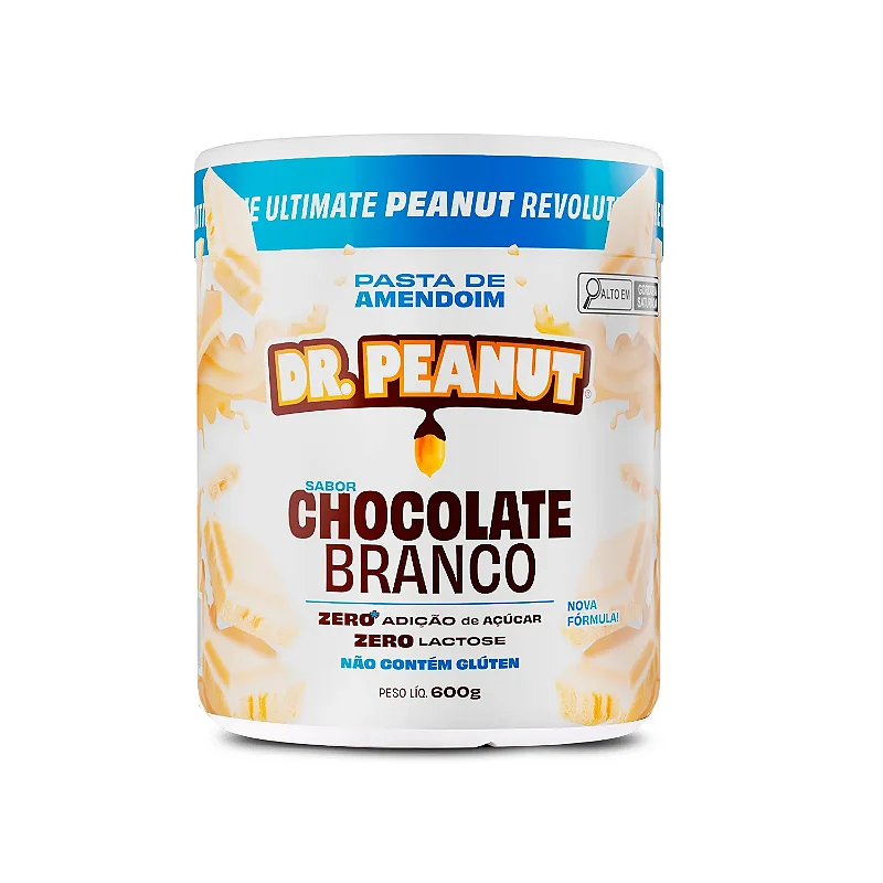 Pasta De Amendoim 600g Dr Peanut - Chocolate Branco