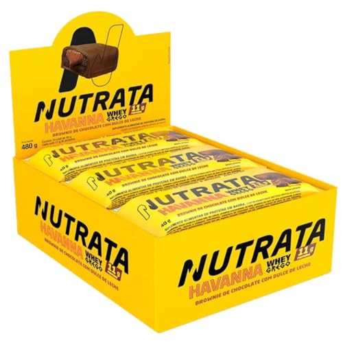 Foto de Whey Grego Bar 40g Havanna Display Com 12un Nutrata - Doce De Leite Com Brownie
