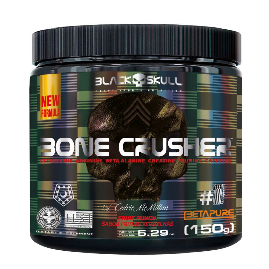 Bone Crusher 150g Black Skull - Lemon Radioactive