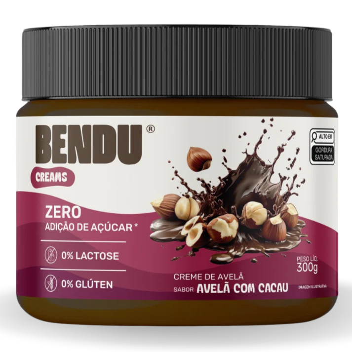 Foto de Creme de Avelã com Cacau 300g Bendu