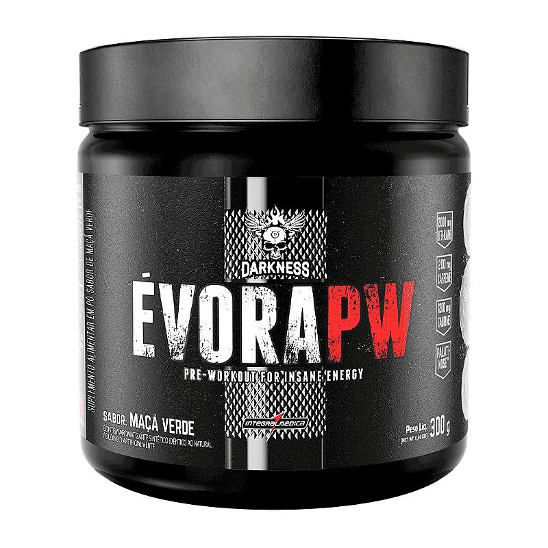 Pré Treino Evora Pw 300g Darkness - Maça Verde