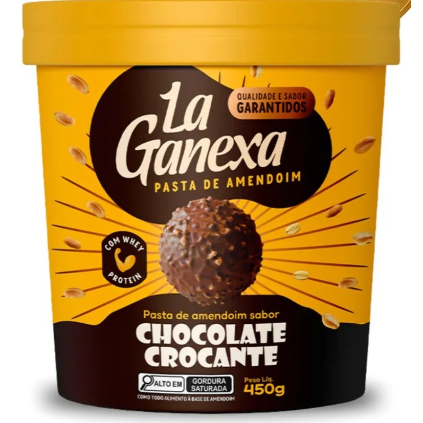 Pasta Amendoim 450g - La Ganexa - Chocolate Crocante