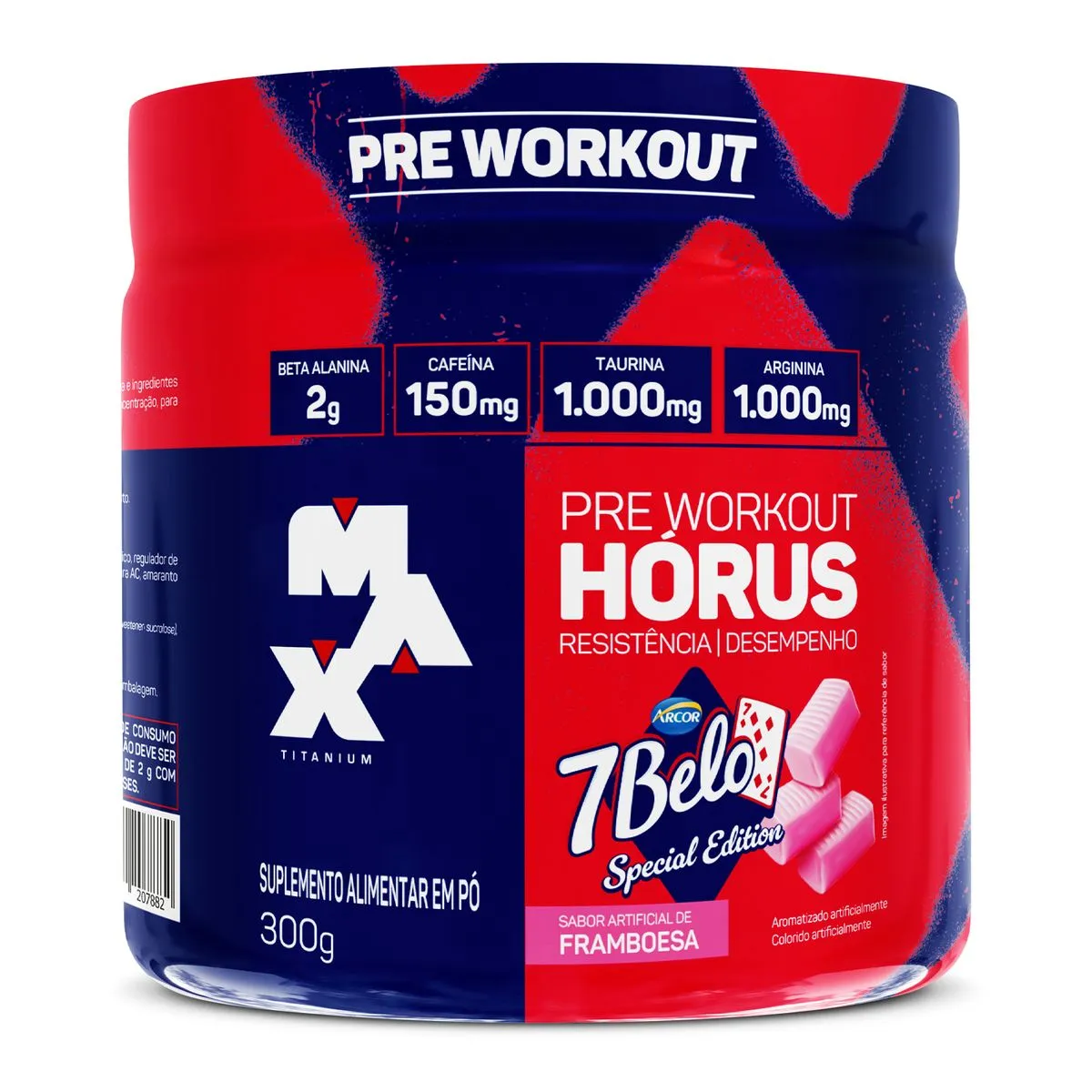 Pré treino Hórus 300g - Max Titanium - 7 Belo