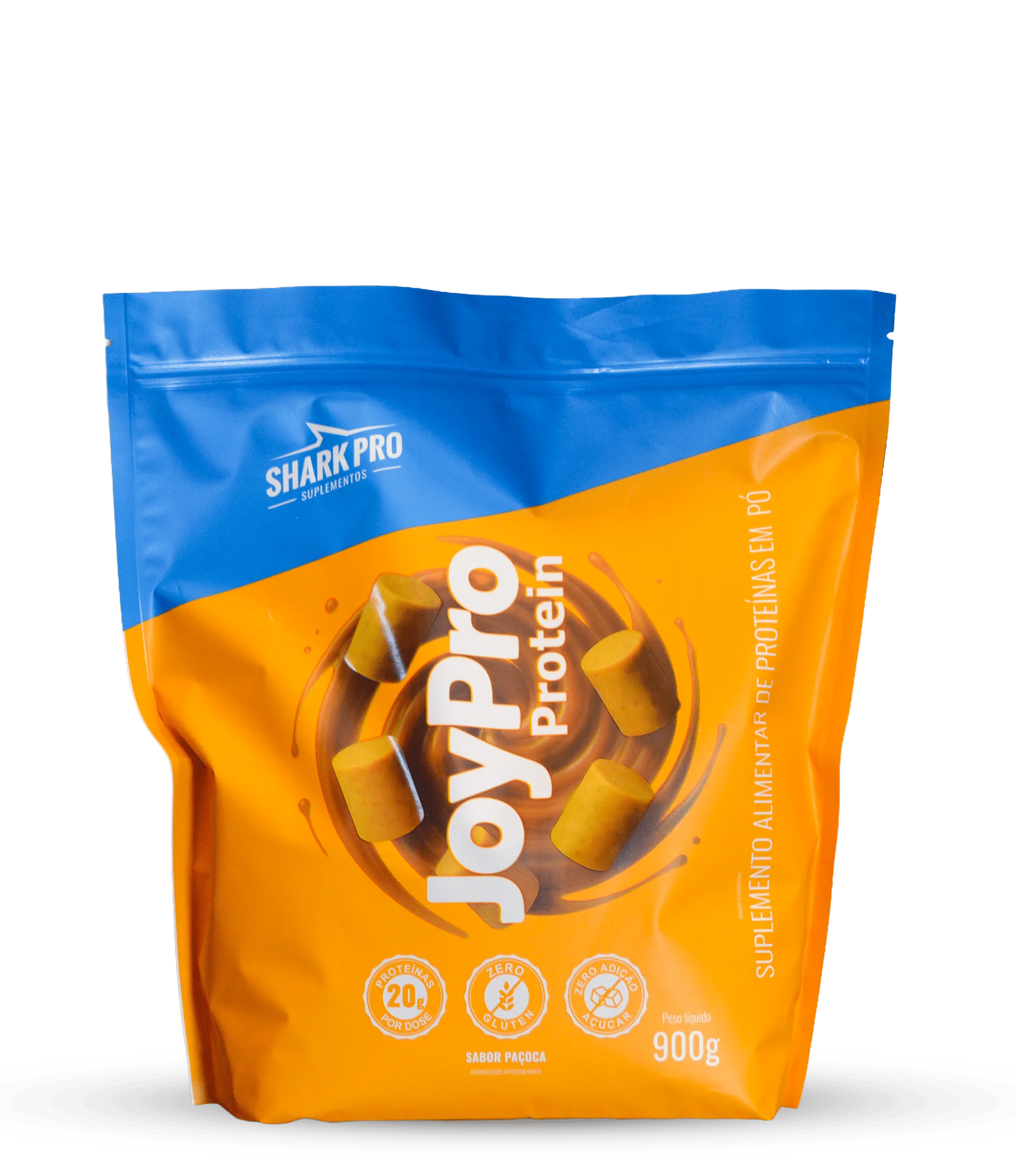 Whey Protein Joypro Refil 900g Shark Pro - Paçoca