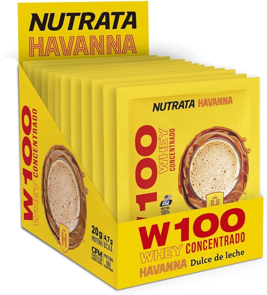 W100 Sache 30g Display Com 12un Nutrata - DOCE DE LEITE