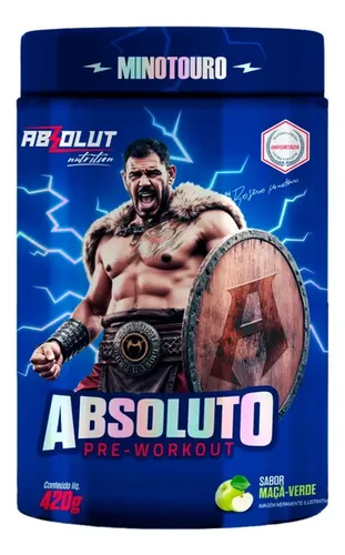 Pre Treino Absoluto 420g Absolut Nutrition - Maça Verde