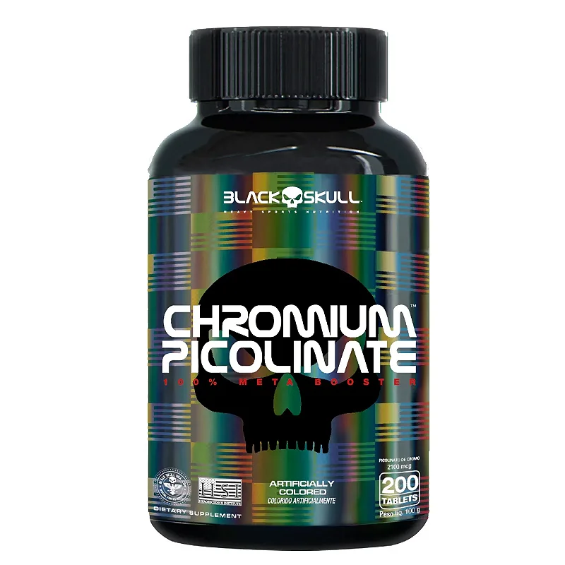 Foto de Chromium Picolinate 200 Tabletes Black Skull