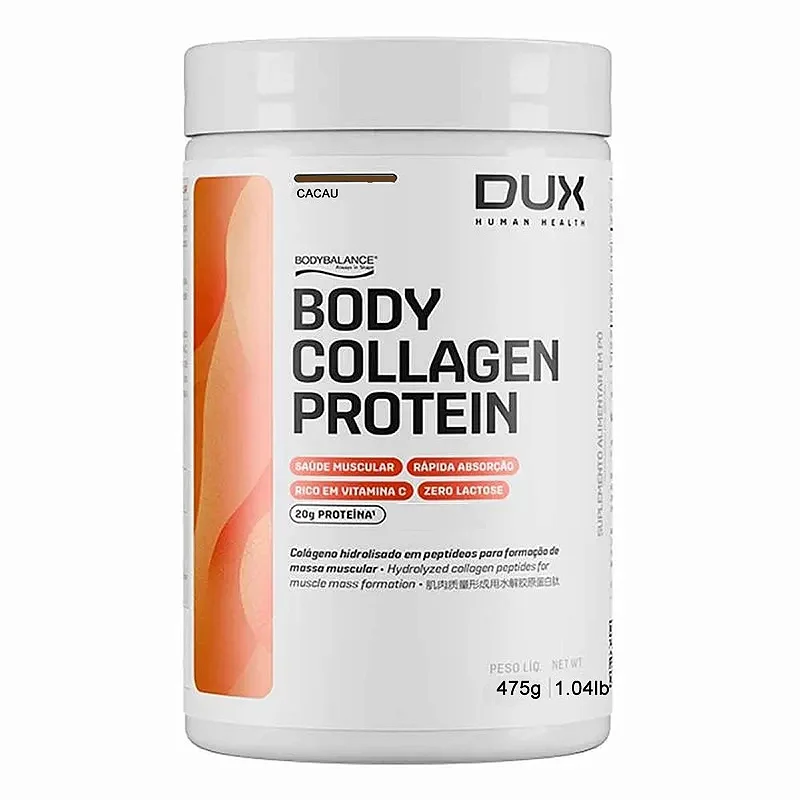 Body Collagen Protein Pote 450g Dux Nutrition - Cacau