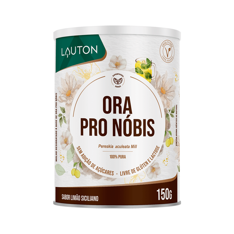 Foto de Ora Pro Nobis Em Pó  Sabor Limão Siciliano 150g Lauton Nutrition