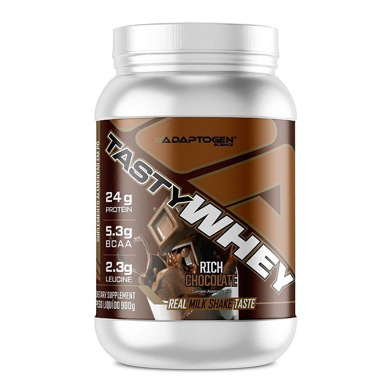 Tasty Whey 3w Pote 900g - Adaptogen - Chocolate Suíço