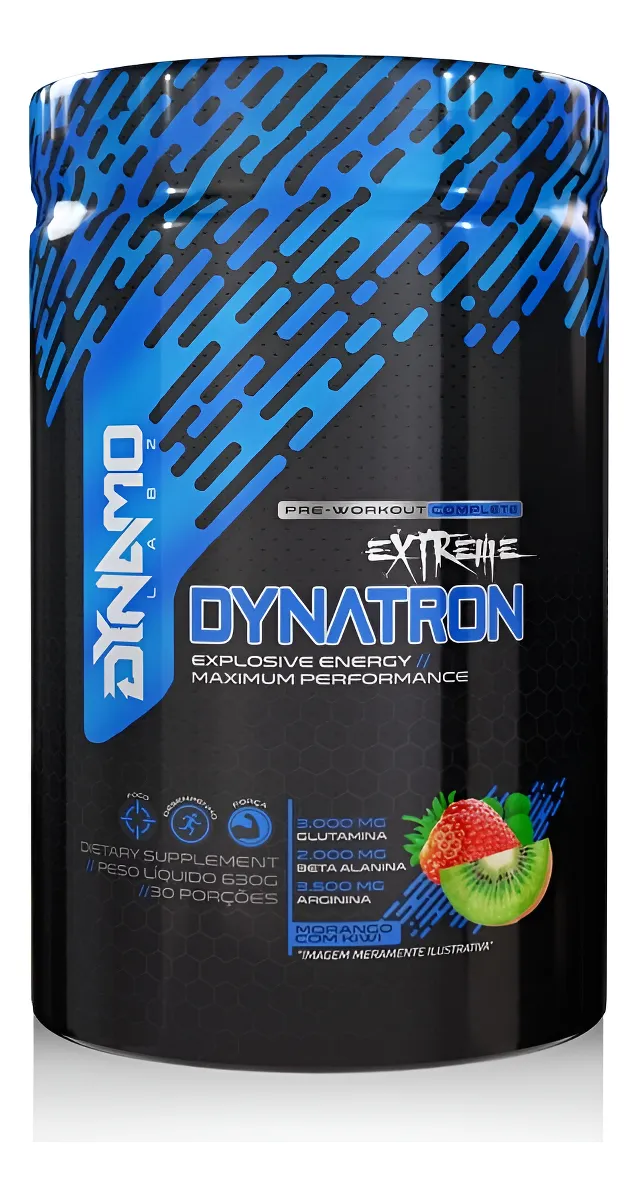 Pré Treino Dynatron 630g Dynamo Labz - Morango Com Kiwi