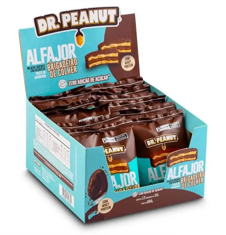 Foto de Alfajor 55g Display Com 12un Dr Peanut - Brigadeiro De Colher