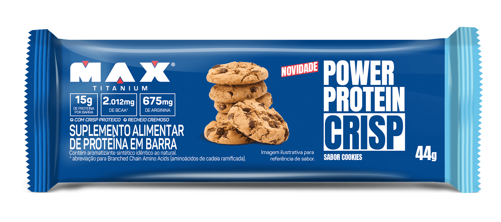 Foto de Power Protein Crisp 44g Cookies Max Titanium