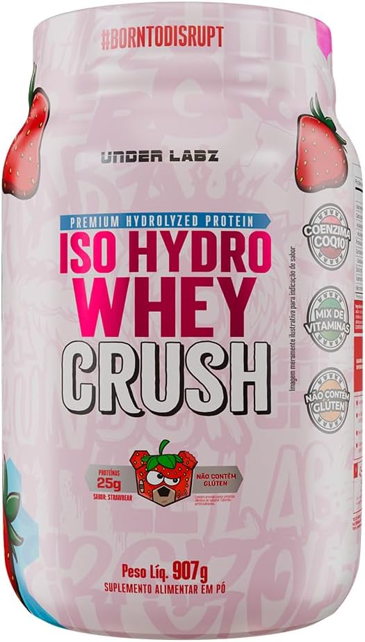 Isohydro Whey Crush 907g Under Labz - Strawbear