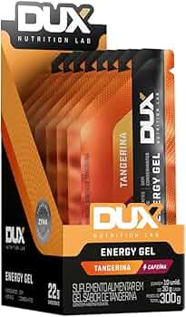 Energy Gel Com Cafeína 30g Display Com 10un Dux Nutrition - Tangerina