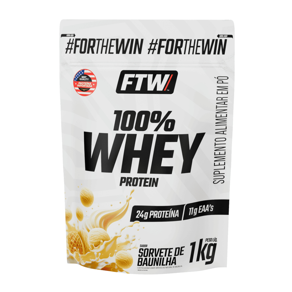 100% Whey Protein Refil 1Kg FTW - Chocolate Double