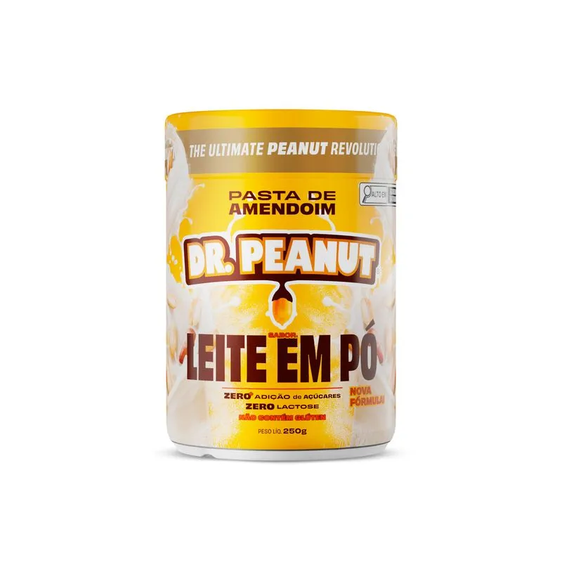Pasta De Amendoim 250g Dr Peanut - Leite Em Pó