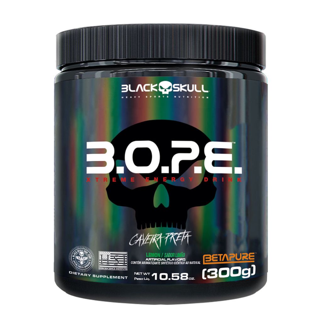 Foto de Pré Treino Bope 300g Black Skull - 300G - LIMAO
