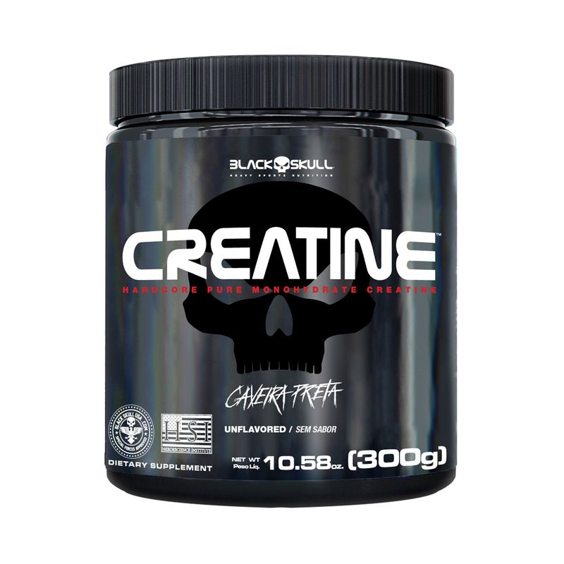 Creatina Monohidratada Pote Black Skull - 300G