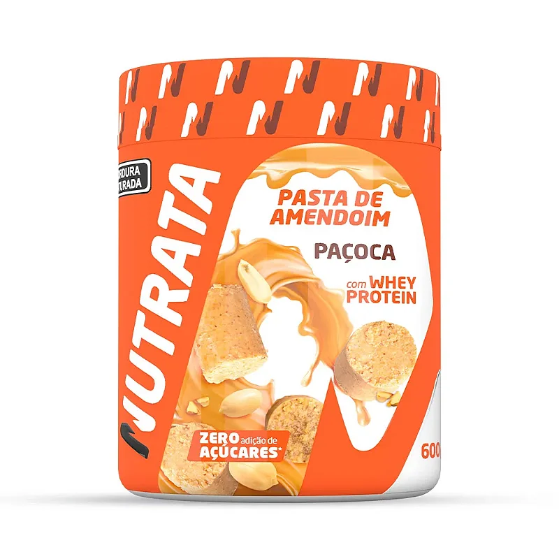 Pasta De Amendoim Pote 600g Nutrata - Paçoca