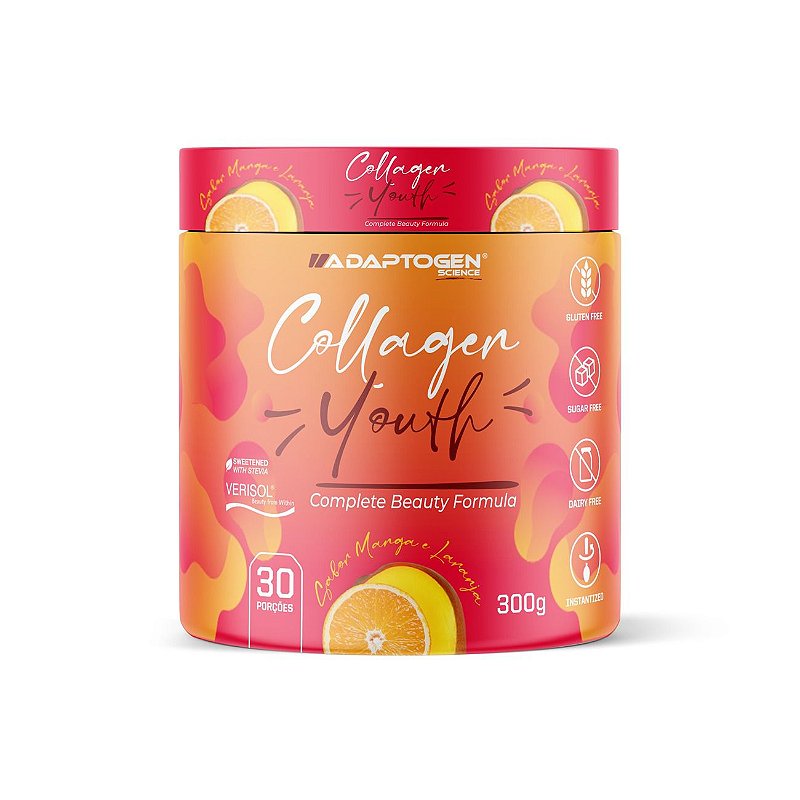 Foto de Collagen Youth 300g Adaptogen - Manga com Laranja