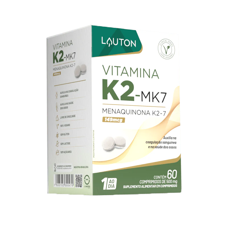 Vitamina K2 MK7 60 Comprimidos Clinical Series Lauton Nutrition