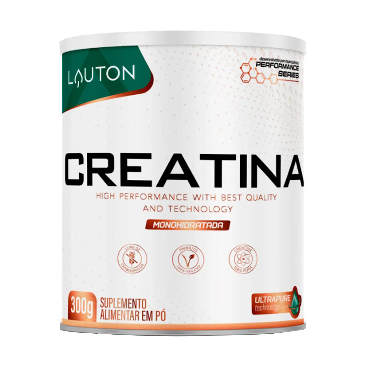 Creatina Monohidratada UltraPure 300g Lauton Nutrition