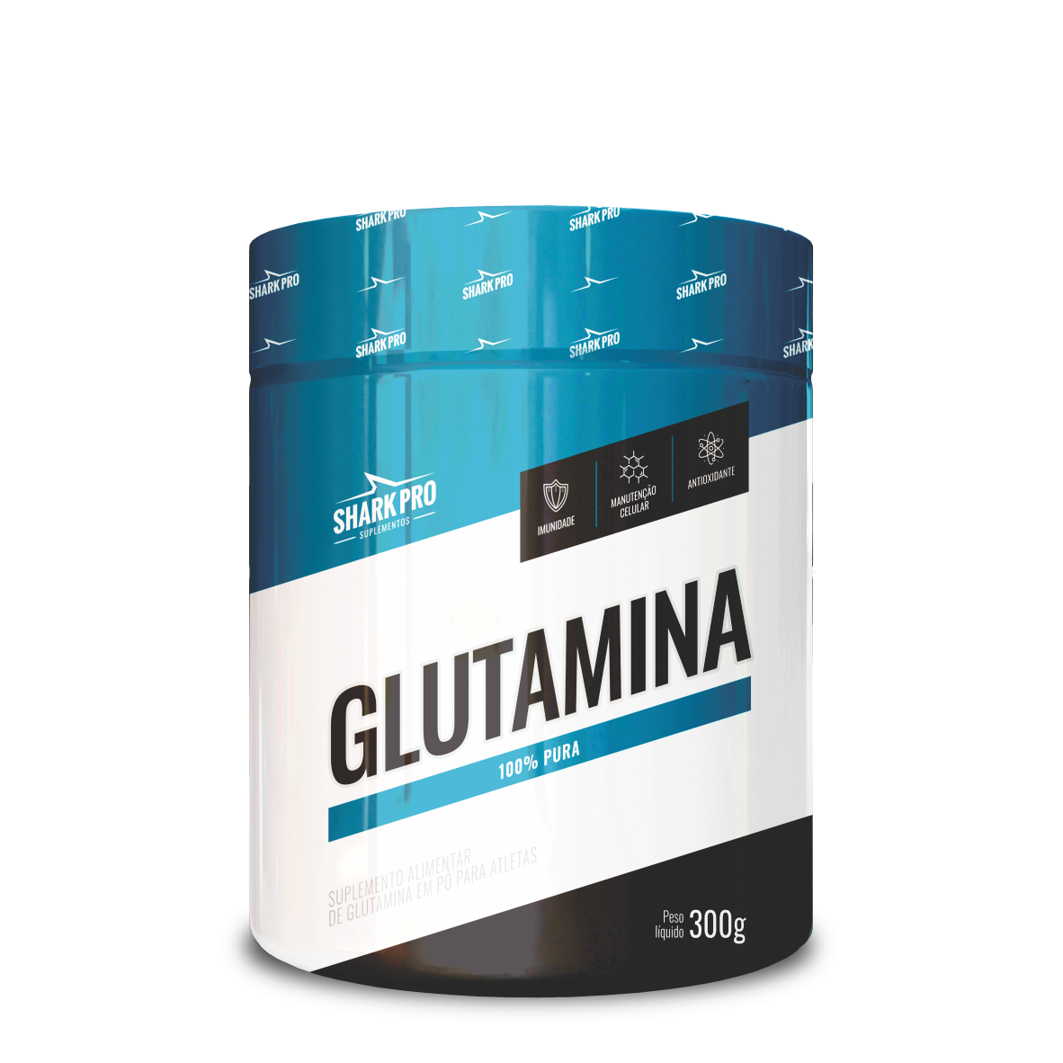 Glutamina Micronizada Sabor Natural Shark Pro