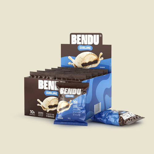 Snack Proteico Sublime 40g Display Com 10un Bendu - Cookies