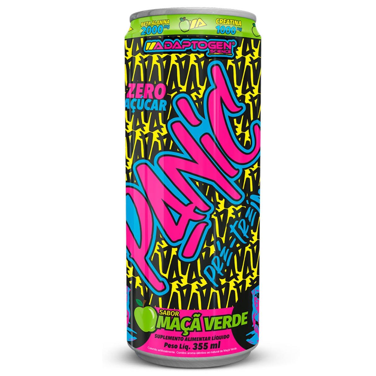 Foto de Panic Energy 355ml Adaptogen - Maça Verde
