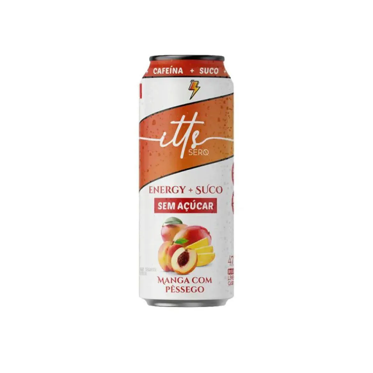 Energy Suco Sem Açúcar 473ml Itts Sero - Manga Com Pêssego