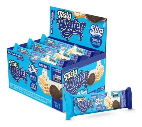 Tasty Wafer Slim 30g Display Com 12un Adaptogen - Cookies Cream