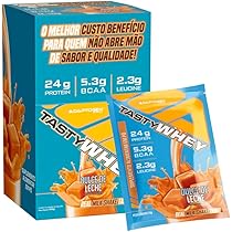 Packet Tasty Whey 34g Display com 12un Adaptogen - Doce de Leite