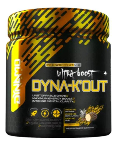 Pré Treino Dyna Kout 360g Dynamo Labz - Yellow Fruit