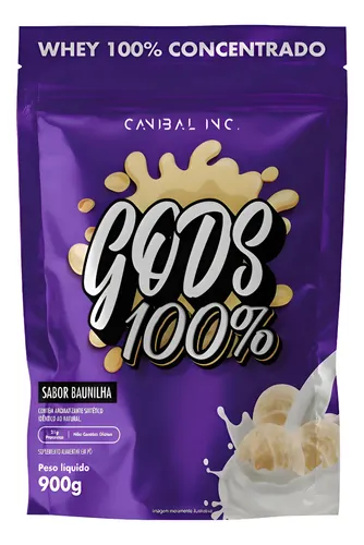 Gods Whey 100% Refil 900g Canibal - Baunilha