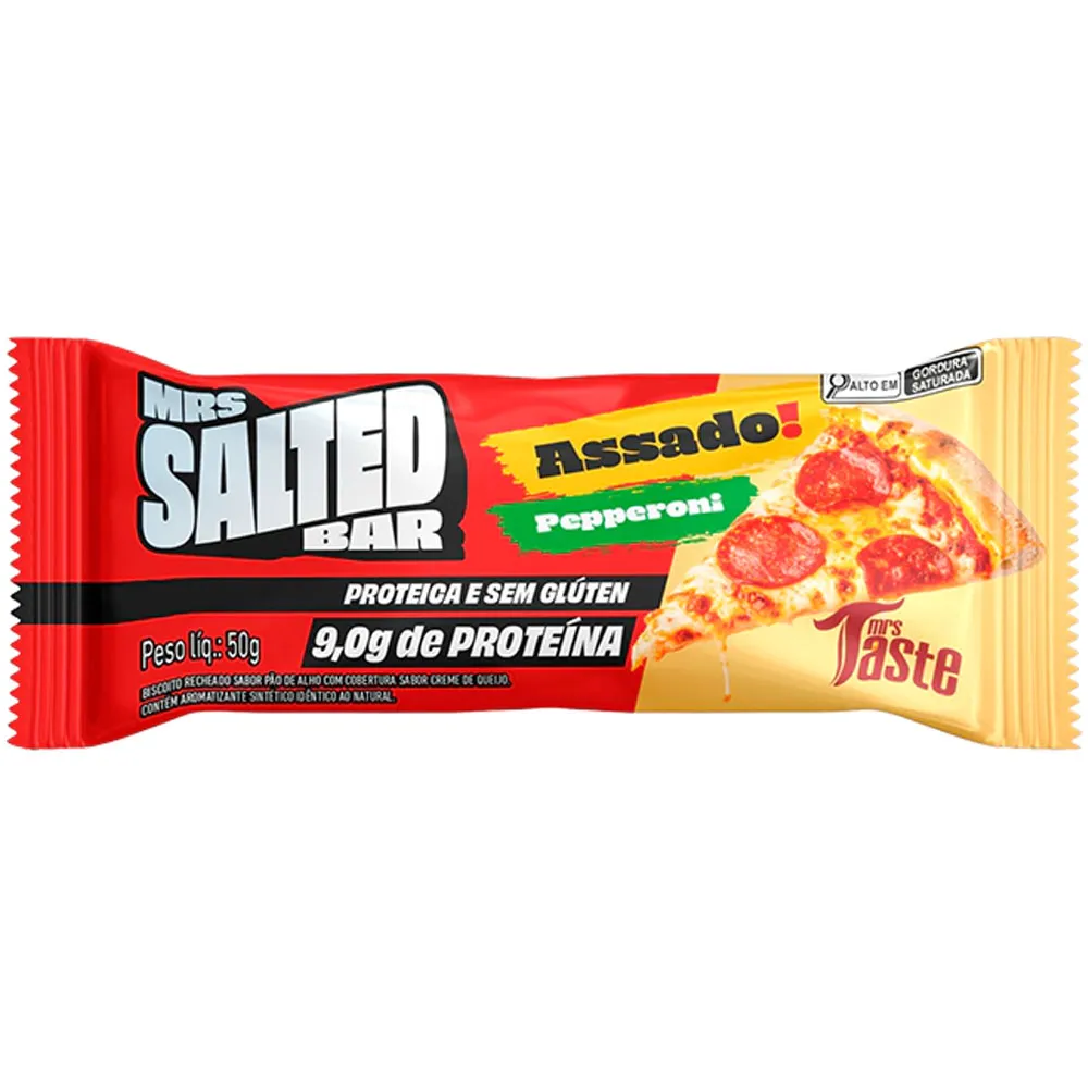 Taste Cookie Bar 50g Salted Pepperoni Mrs Taste