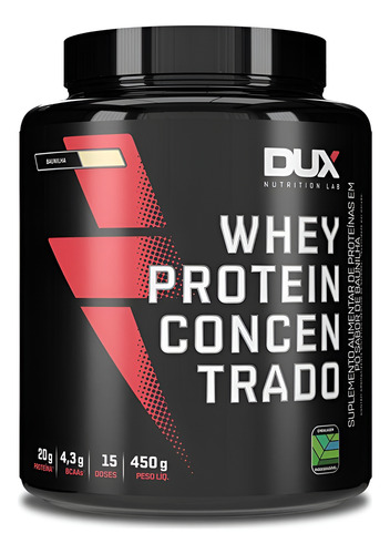 Whey Protein Concentrado 450g Dux Nutrition - Baunilha