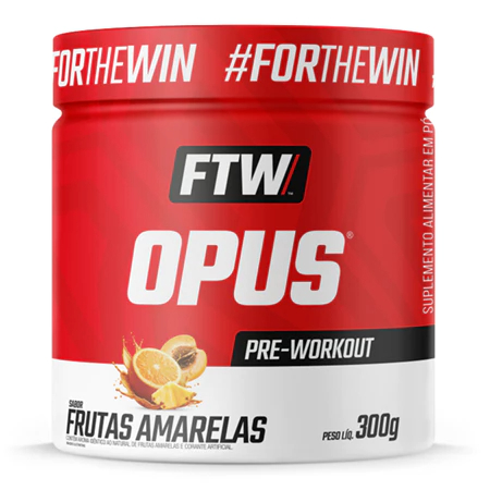Opus Pre Workout Pote 300g Ftw - Frutas Amarelas