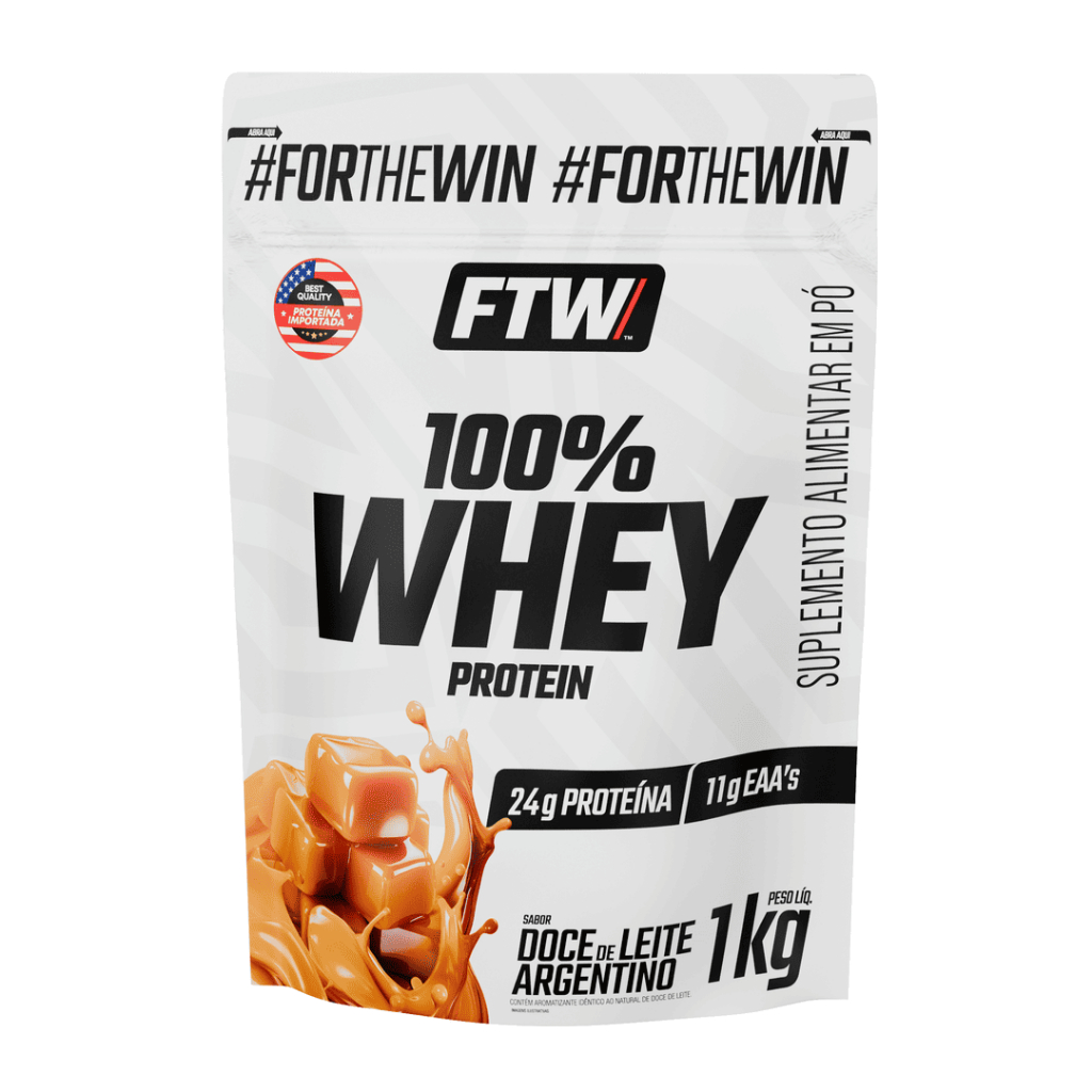100% Whey Protein Refil 1Kg FTW - Doce De Leite Argentino