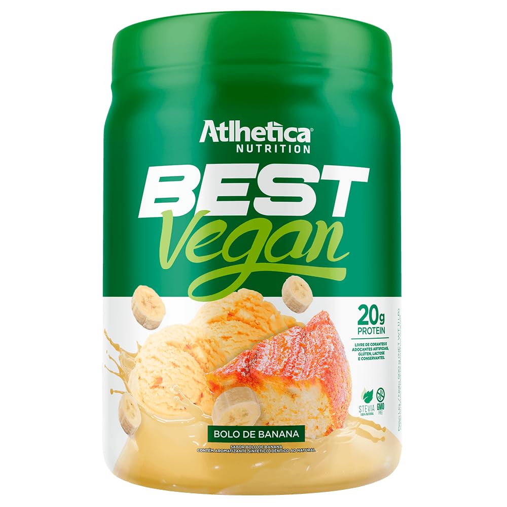 Best Whey Vegan Pote 500g Atlhetica Nutrition - Bolo De Banana