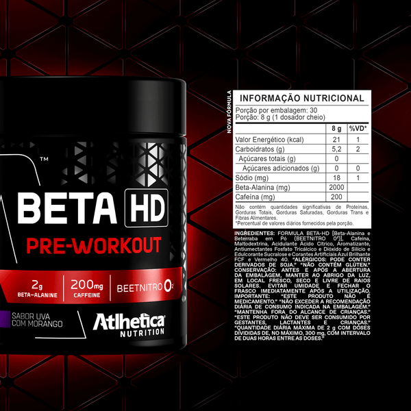 Beta HD Pré Workout 240g Atlhetica Nutrition