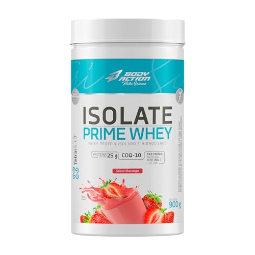 Isolate Prime Whey 900g Bodyaction - Morango